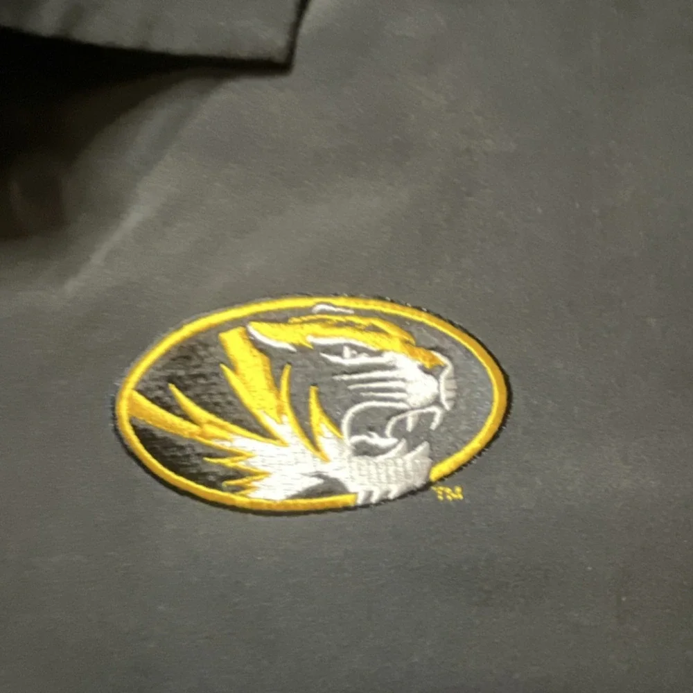 Nike Dri-FIT Missouri Tigers Black Yellow Polo Shirt Size XL Sports Blokecore